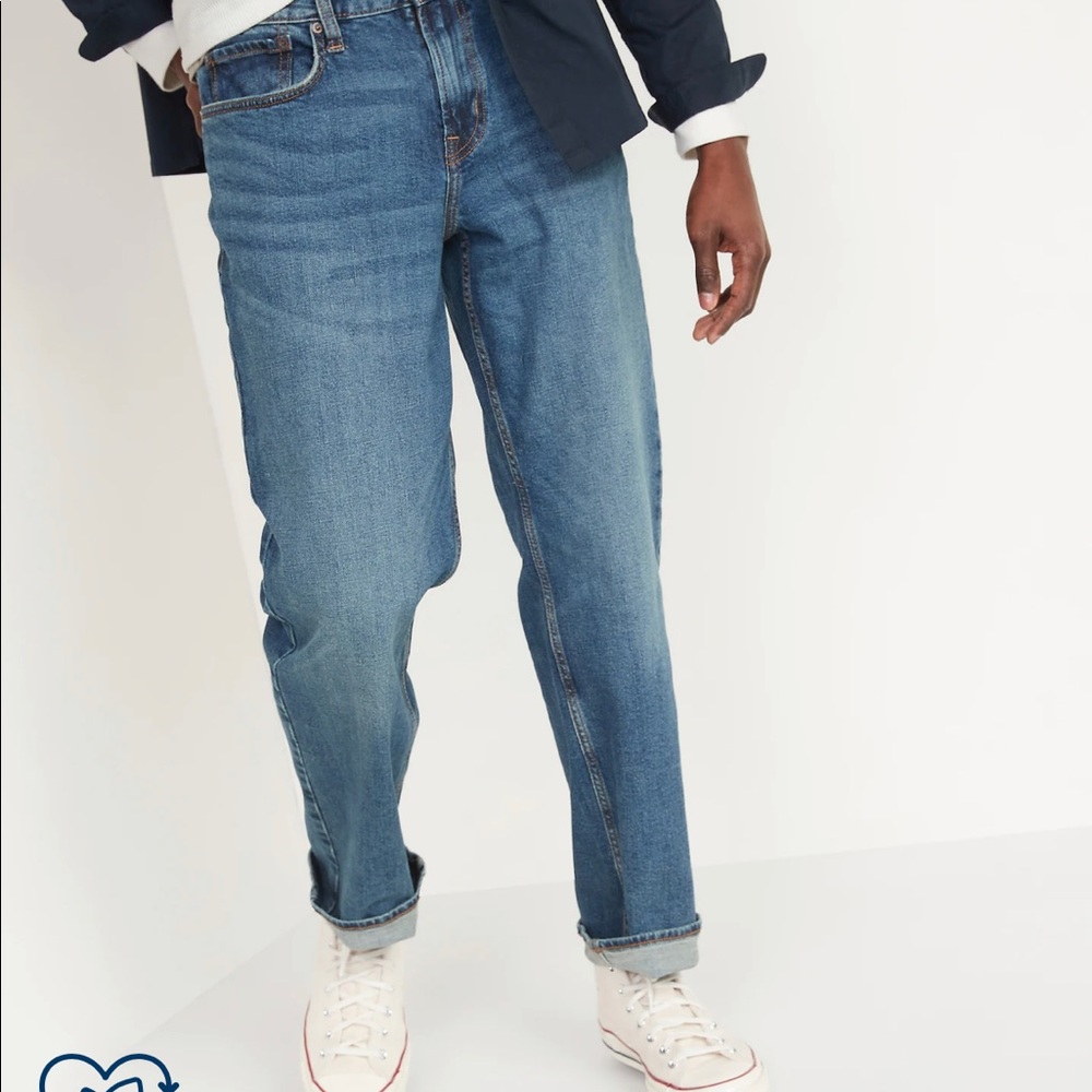 NWT Old Navy Men’s Loose Fit Flex Light Wash Jeans Size 46 x 30